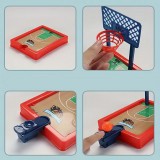Kleines Tisch-Finger-Basketball Spiel für Zuhause oder im Büro für 1 oder mehrere Spieler - Blau rot