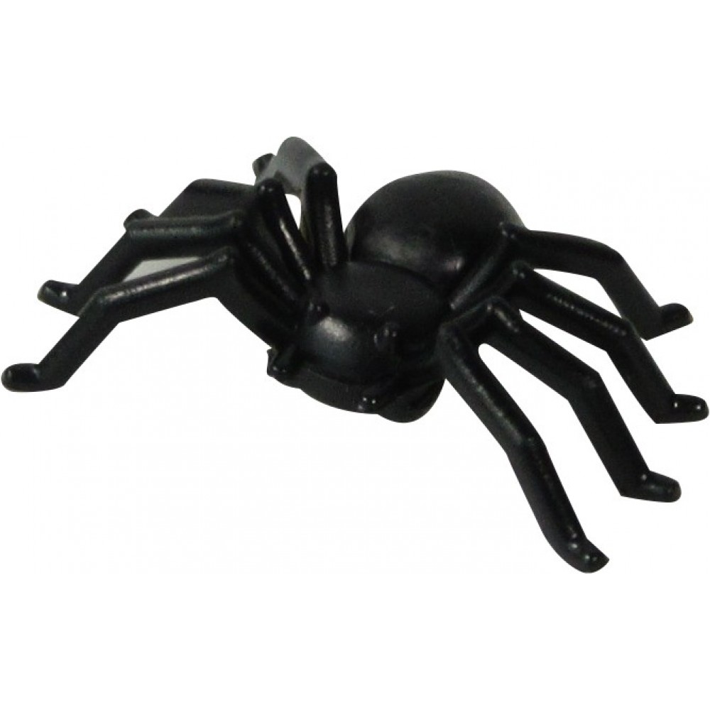 Petite araignée d'Halloween en plastique (1 pièce) - Noir