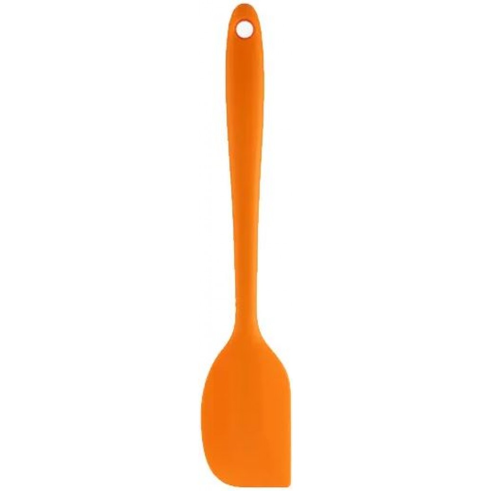 Petite spatule en silicone souple - Spatule de cuisine résistante à la chaleur pour pâtisserie - Orange