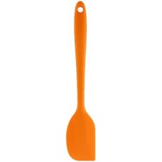 Petite spatule en silicone souple - Spatule de cuisine résistante à la chaleur pour pâtisserie - Orange