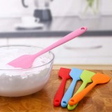 Petite spatule en silicone souple - Spatule de cuisine résistante à la chaleur pour pâtisserie - Orange