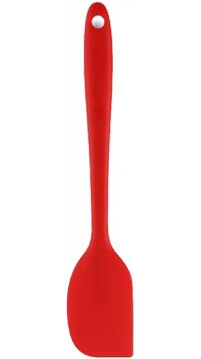 Petite spatule en silicone souple - Spatule de cuisine résistante à la chaleur pour pâtisserie - Rouge