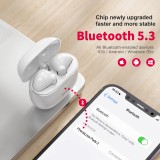 PhoneLook Pods 2 - Ecouteurs Bluetooth 5.3 sans fil TWS In-Ear ENC + boîte de chargement - Blanc