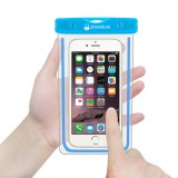 Pochette étanche waterproof pour smartphone avec capacité tactile PhoneLook - Bleu