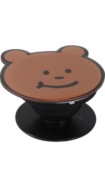 Phone Grip - Support de doigt interchangeable pour Smartphone / Tablettes - Ours peluche