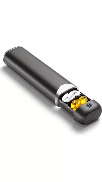 Pilulier portable semainier 7 jours boîte à pilules compacte distributeur de médicaments - Noir