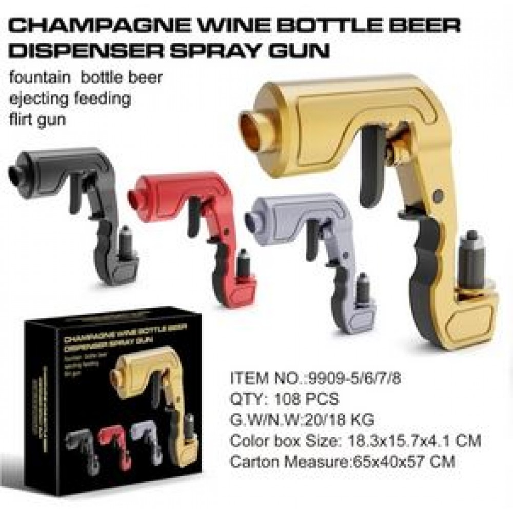 Pistolet pulvérisateur de bière et de champagne pour les fêtes - Or -  Acheter sur PhoneLook