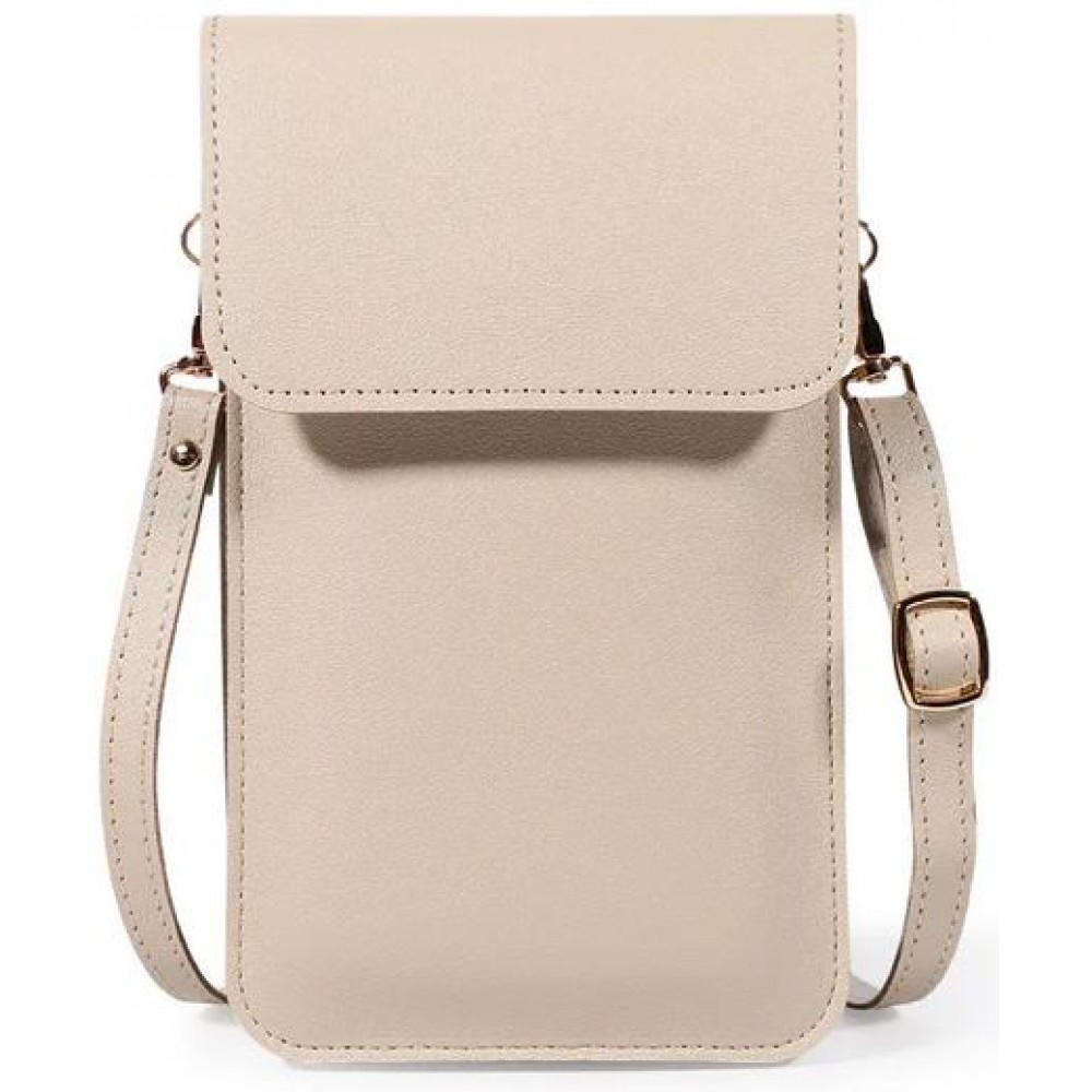 Pochette bandoulière pour téléphone et accessoire avec fenêtre