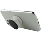 Pop Socket 3D Glitzer - Austauschbare Finger & Einhand Halterung für Smartphone / Tablets - Silber