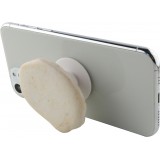 Pop Socket pierre - Support de doigt interchangeable pour Smartphone / Tablettes - Beige