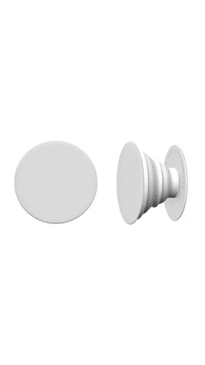 Pop Socket - Support de doigt interchangeable pour Smartphone / Tablettes - Blanc