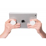 Pop Socket - Support de doigt interchangeable pour Smartphone / Tablettes - Blanc