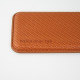 Porte-cartes magnétique wallet effet carbone - Compatible avec Apple MagSafe - Orange