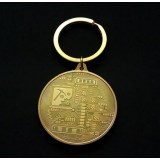 Porte-clés Bitcoin Pièce Token Crypto Culte - Or