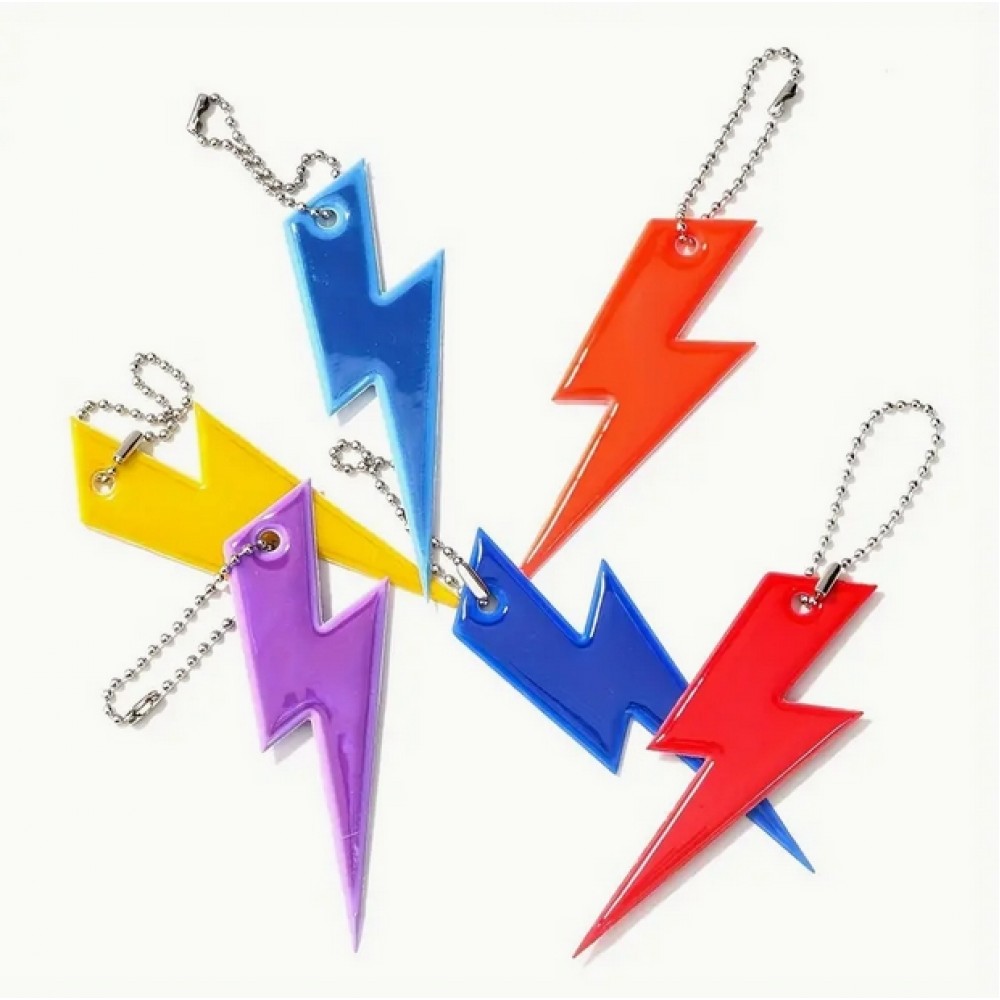 Porte-cl&eacute;s de s&eacute;curit&eacute; r&eacute;fl&eacute;chissant pour enfants - pendentif pour sac d'&eacute;cole - Jaune