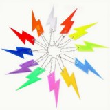 Porte-cl&eacute;s de s&eacute;curit&eacute; r&eacute;fl&eacute;chissant pour enfants - pendentif pour sac d'&eacute;cole - Jaune