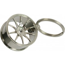 Hochwertiger Felgen Schlüsselanhänger Metal Sport Turbo Drift Key-chain Car Wheel - Silber