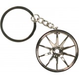 Hochwertiger Felgen Schlüsselanhänger Metal Sport Turbo Drift Key-chain Car Wheel - Silber