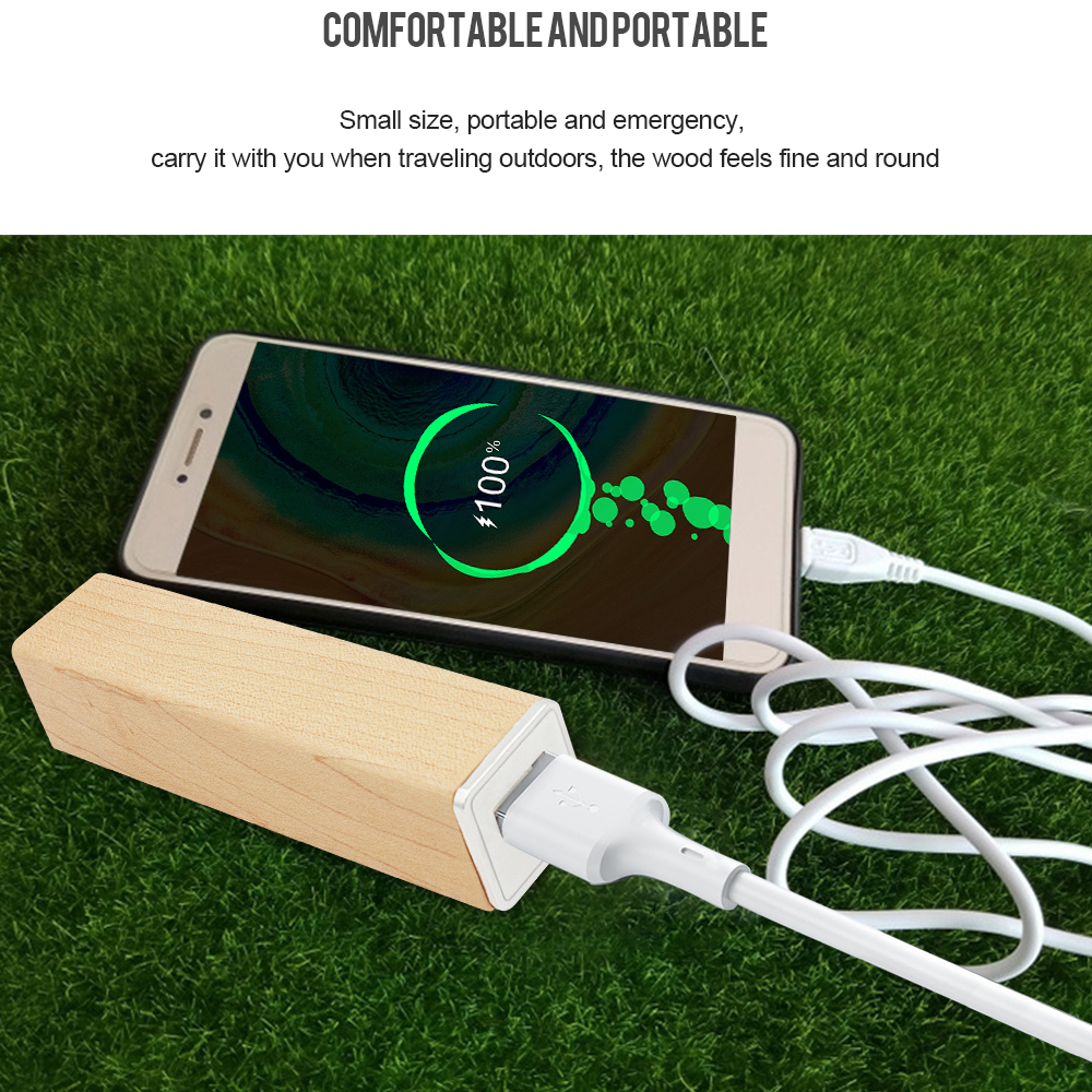 Power Bank Eleven Wood externe Batterie 3000mAh Echtholz - Cherry