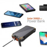 Power Bank solaire i26s 26800mAh portable Chargement rapide LED IP66 Ultra Capacité - Bleu