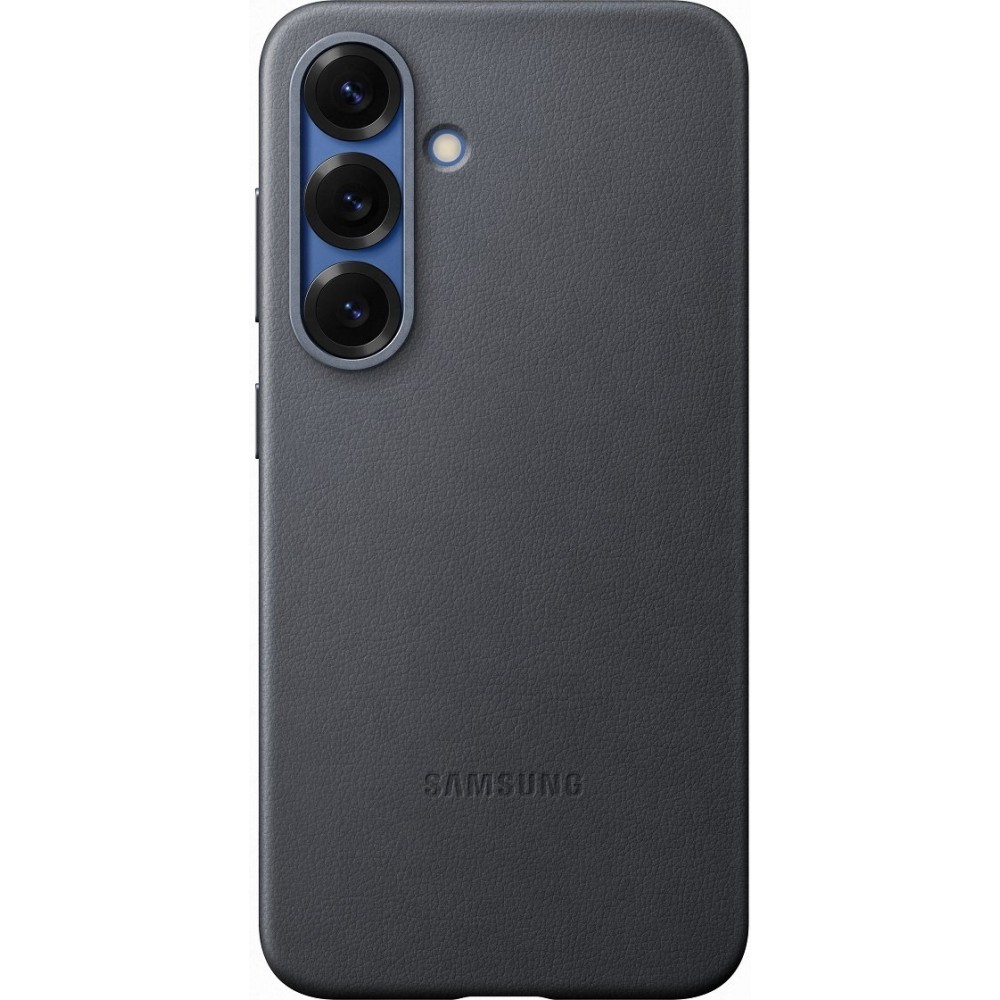 Galaxy S25 Case Hülle - Premium Vegan Leder Backcover KindSuit - Schwarz