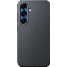 Galaxy S25 Case Hülle - Premium Vegan Leder Backcover KindSuit - Schwarz