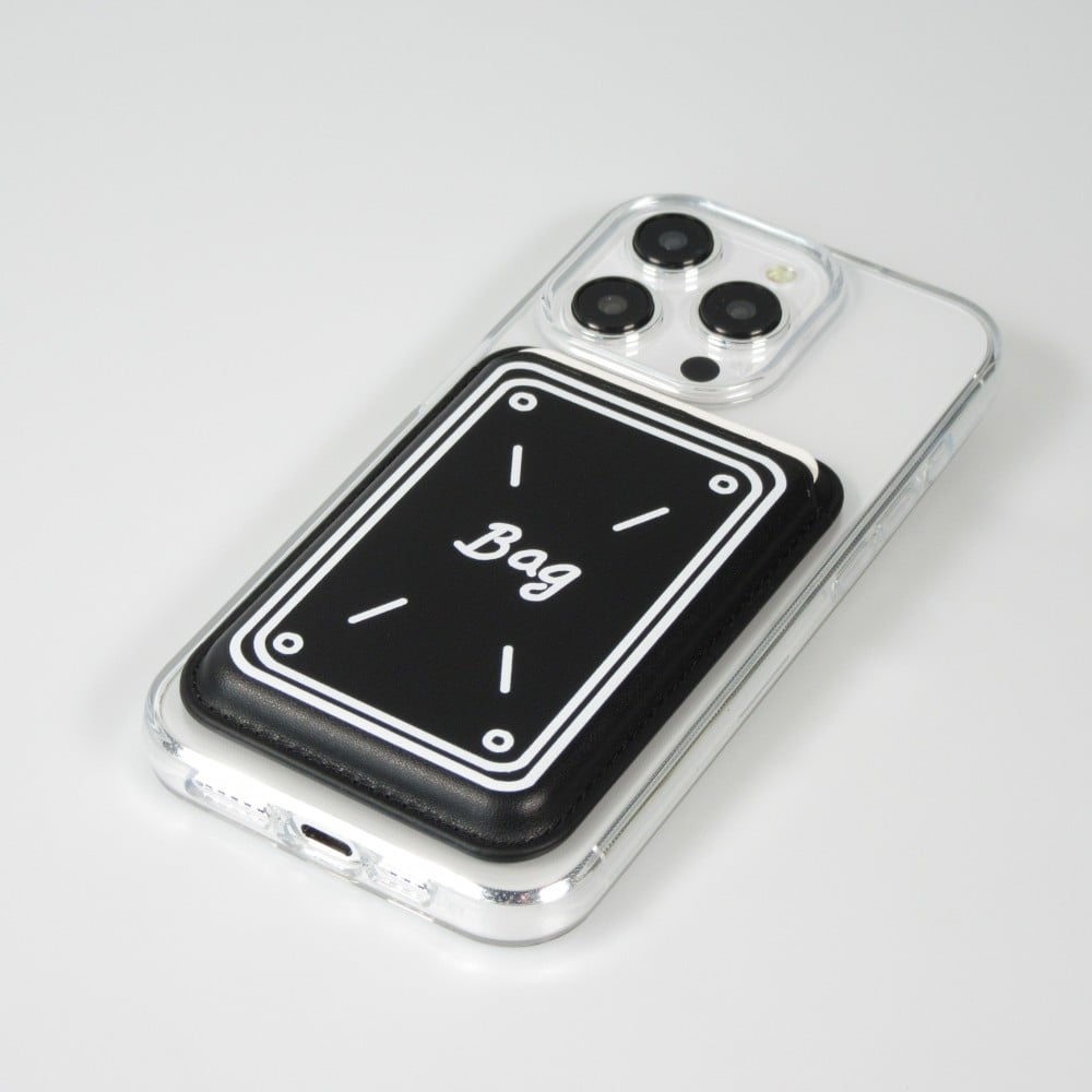 Premium porte-cartes magnétique avec aimants forts - Compatible avec Apple MagSafe  - Design nr 10