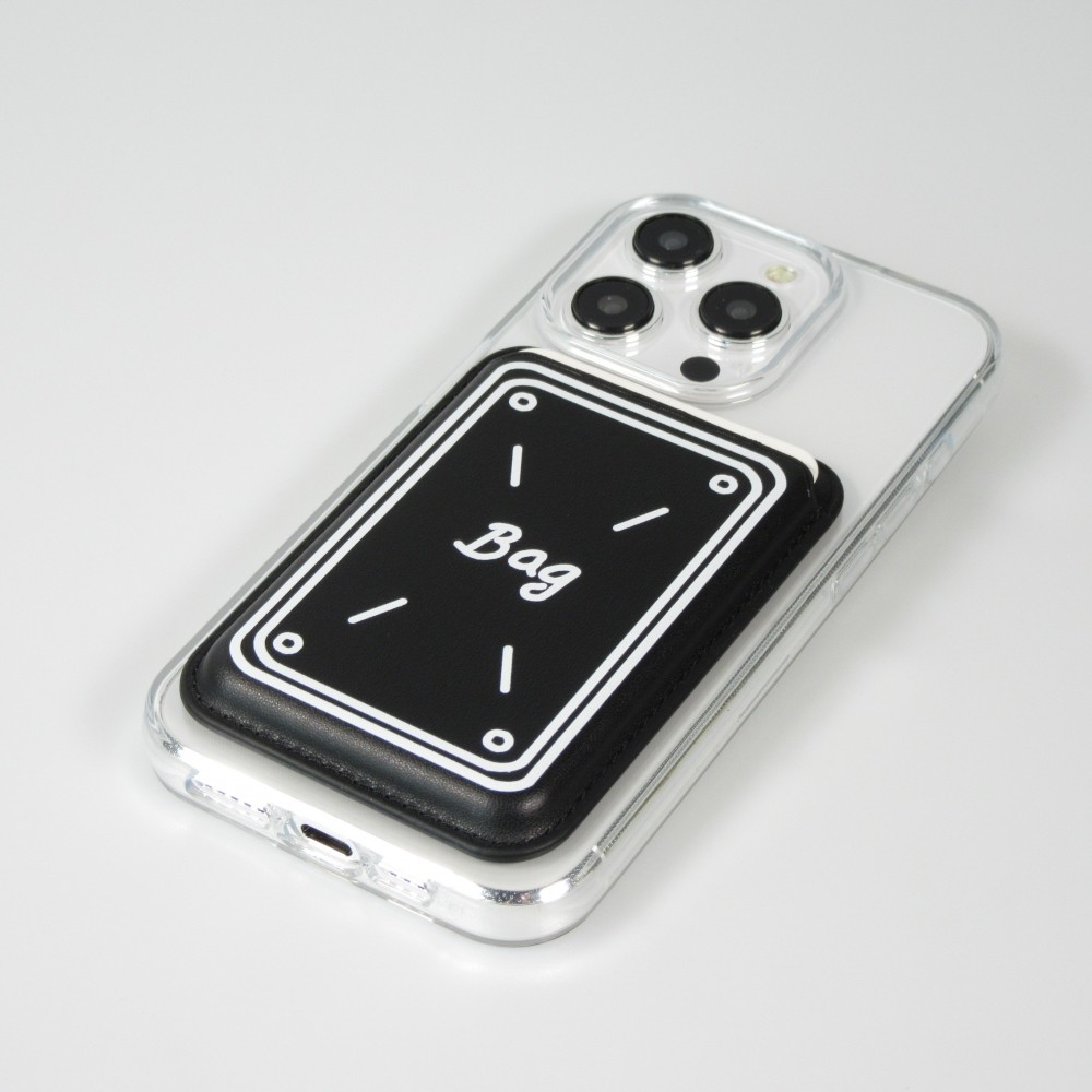 Porte-cartes premium magnétique avec aimants forts - Compatible avec Apple MagSafe  - Design nr 14