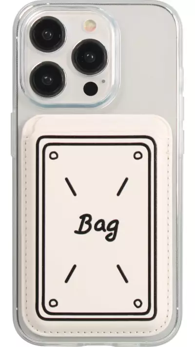 Porte-cartes premium magnétique avec aimants forts - Compatible avec Apple MagSafe  - Design nr 15