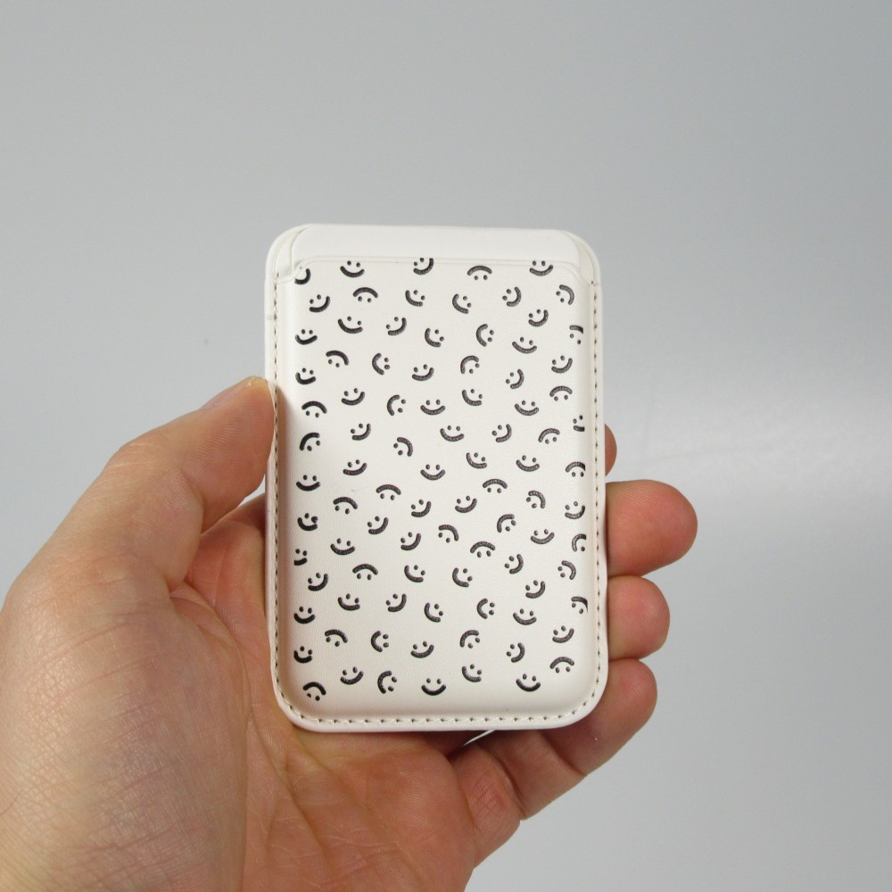 Premium magnetischer Kartenhalter mit starker Haftung - Kompatibel mit Apple MagSafe  - Design nr 1