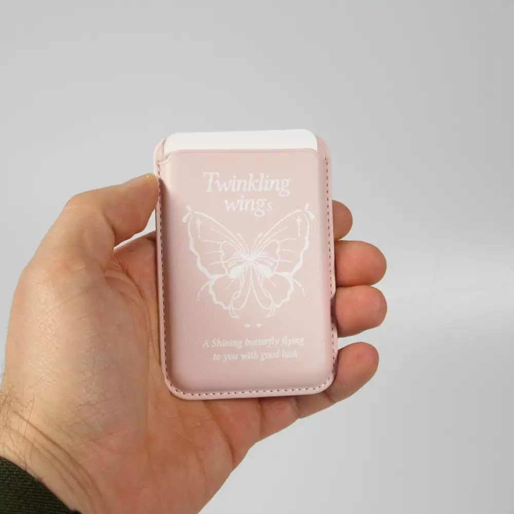 Porte-cartes premium magnétique avec aimants forts - Compatible avec Apple MagSafe  - Design nr 4