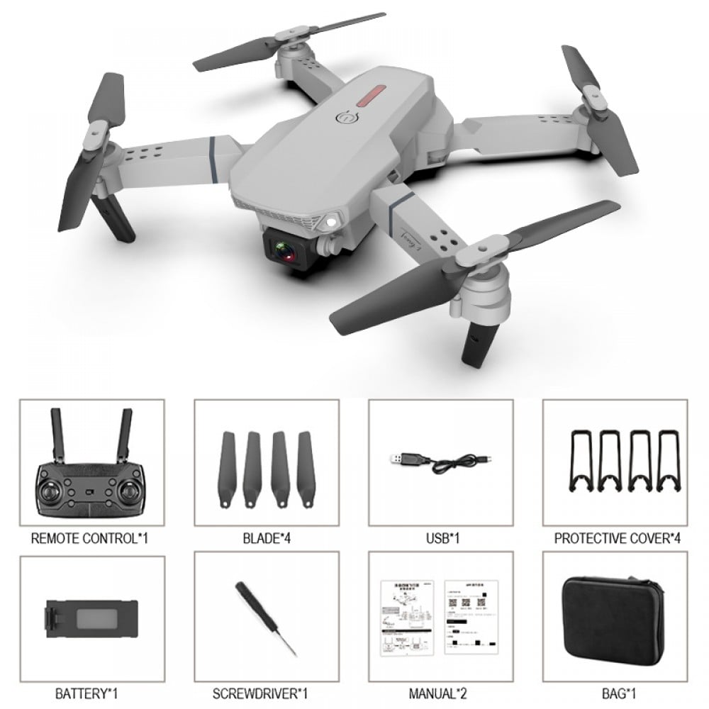Drohne Fernbedienung Kamera Quadcopter App Handyhalterung Ladekabel Schwarz 