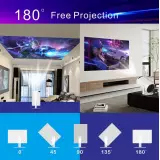 Projecteur HY300 Pro LED Smart Home Theater HD Android interface - Beamer HDMI + USB + Wifi Screen Mirroring - Blanc