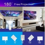 Projecteur HY300 LED Smart Home Theater HD Android interface - Beamer HDMI + USB + Wifi Screen Mirroring - Blanc