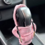 Pull à capuche - jaquette universel et décoratif à la mode pour pommeau de vitesse dans la voiture - Rose