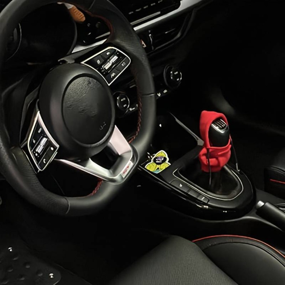 Pull à capuche - jaquette universel et décoratif à la mode pour pommeau de vitesse dans la voiture - Rouge