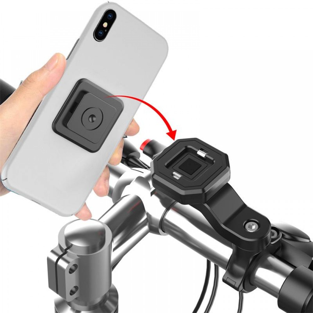 Quick Lock - Support pour smartphone pour vélo et moto avec fonction Quick Release - Noir