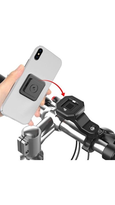 Quick Lock - Support pour smartphone pour vélo et moto avec fonction Quick Release - Noir
