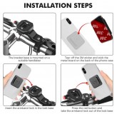 Quick Lock - Support pour smartphone pour vélo et moto avec fonction Quick Release - Noir