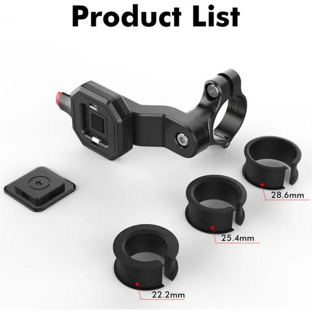 Quick Lock - Support pour smartphone pour vélo et moto avec fonction Quick Release - Noir