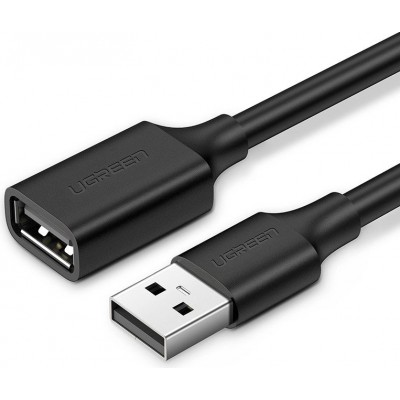Ugreen USB-A Verl&auml;ngerungskabel 2 m Weiblich auf M&auml;nnlich - Schwarz