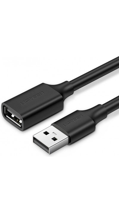Rallonge câble USB-A femelle vers USB-A mâle (2 m) Ugreen - Noir