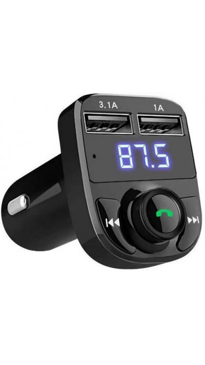 Récepteur Bluetooth X8 - Receiver audio pour voiture MP3 Player avec 3.1 USB Fast Charge - Noir