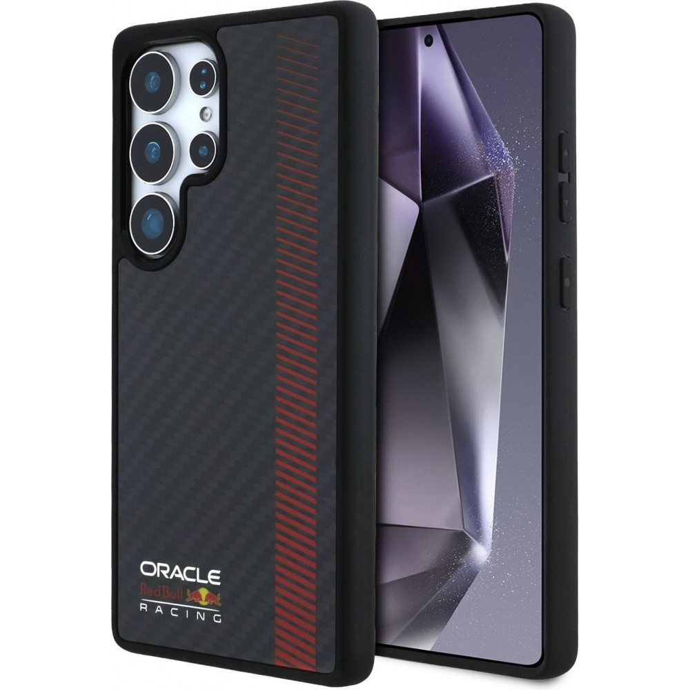 Galaxy S25 Ultra Case Hülle - Red Bull Racing Carbon Powerbar MagSafe - Schwarz