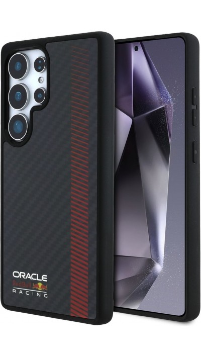 Galaxy S25 Ultra Case Hülle - Red Bull Racing Carbon Powerbar MagSafe - Schwarz