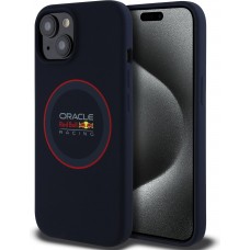 iPhone 14 Case Hülle - Red Bull Racing MagSafe Silikonhülle mit rotem Ring - Marineblau