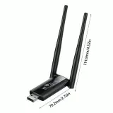 USB Wi-Fi Wireless 2.4G 300Mbps Repeater mit Signalverstärker (300m) Booster - Schwarz