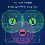 USB Wi-Fi Wireless 2.4G 300Mbps Repeater mit Signalverstärker (300m) Booster - Schwarz