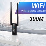 USB Wi-Fi Wireless 2.4G 300Mbps Repeater mit Signalverstärker (300m) Booster - Schwarz