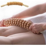 Naturholz Anti-Cellulite Massage-Roller für tiefe Muskeln und Gewebe, Lymphdrainage